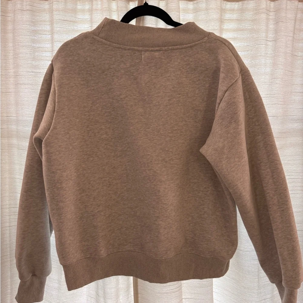 Parke Mock Neck Sweatshirt – Blue/Grey Lettering | Size S/M - Picture 2 of 4